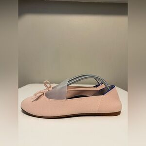 Rothy’s Women’s The Ballet Flat Bow Pastel Pink Ballerina US 12 EU 42